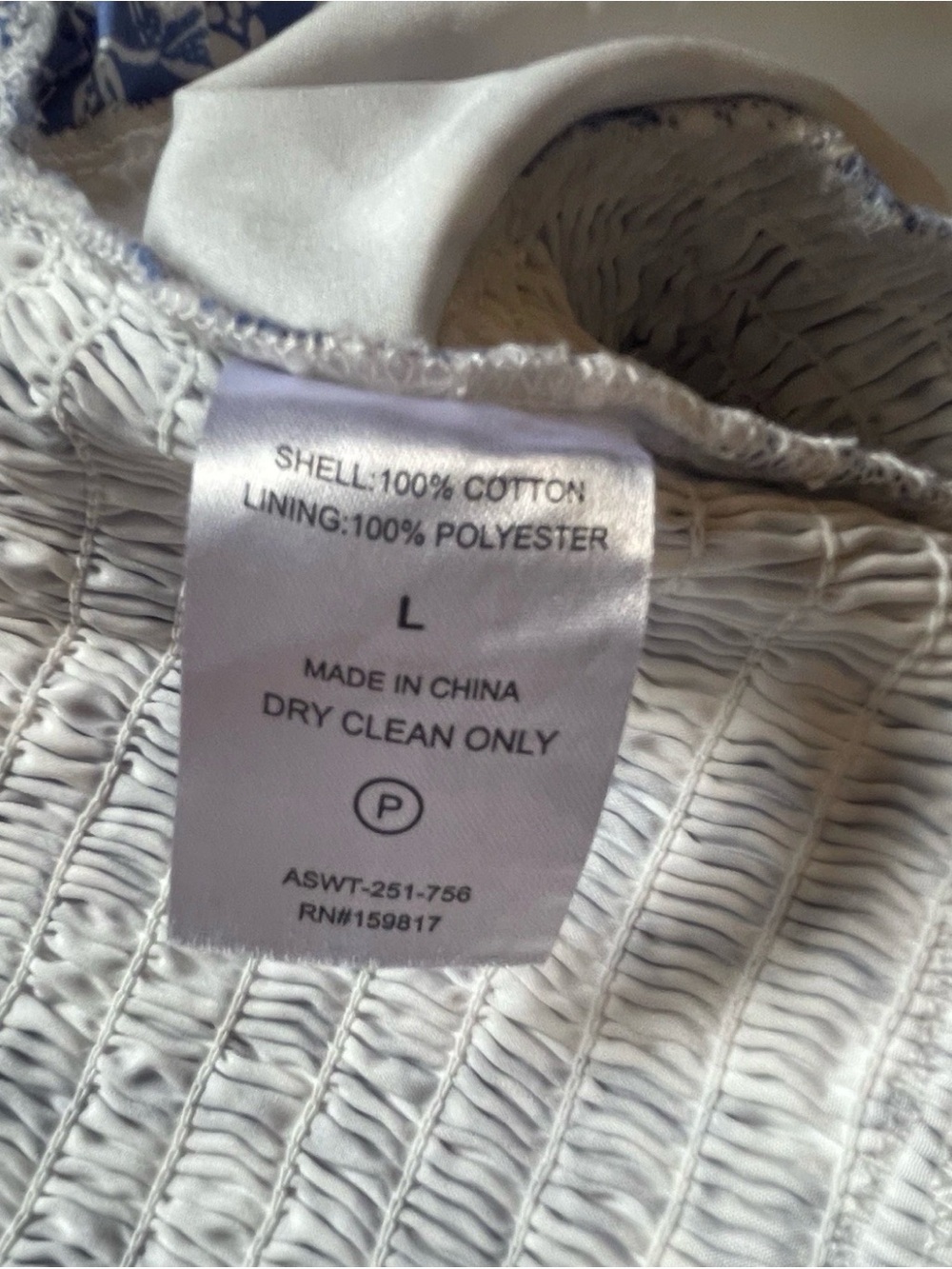 Altar’d State Cottagecore Milkmaid Toile Floral Crop Top Puff Sleeve Smocked L - Picture 9 of 9